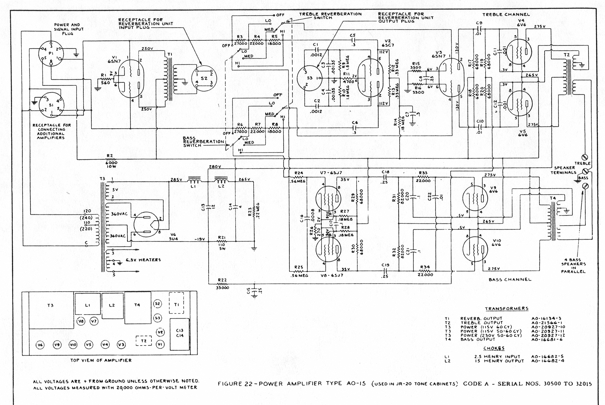 HR-40 Hammond Tone Cabinet Controller for DR-20 PR-40 JR-20 