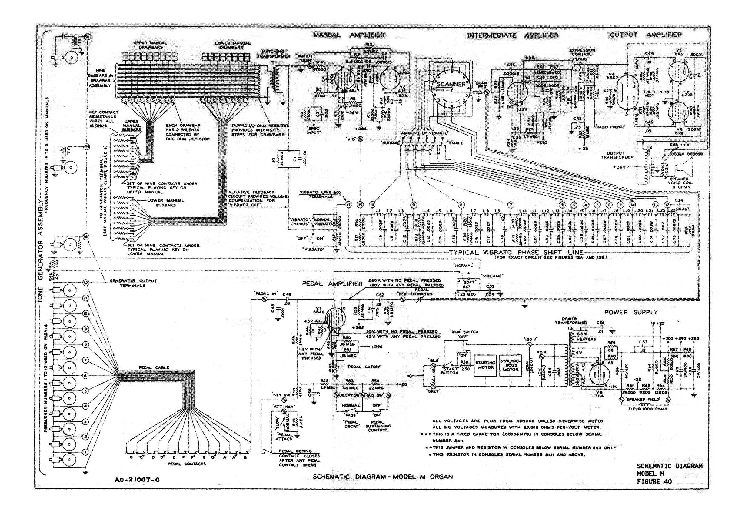 Hammond b3 disassembly