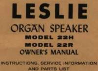 Leslie model 22H & 22R